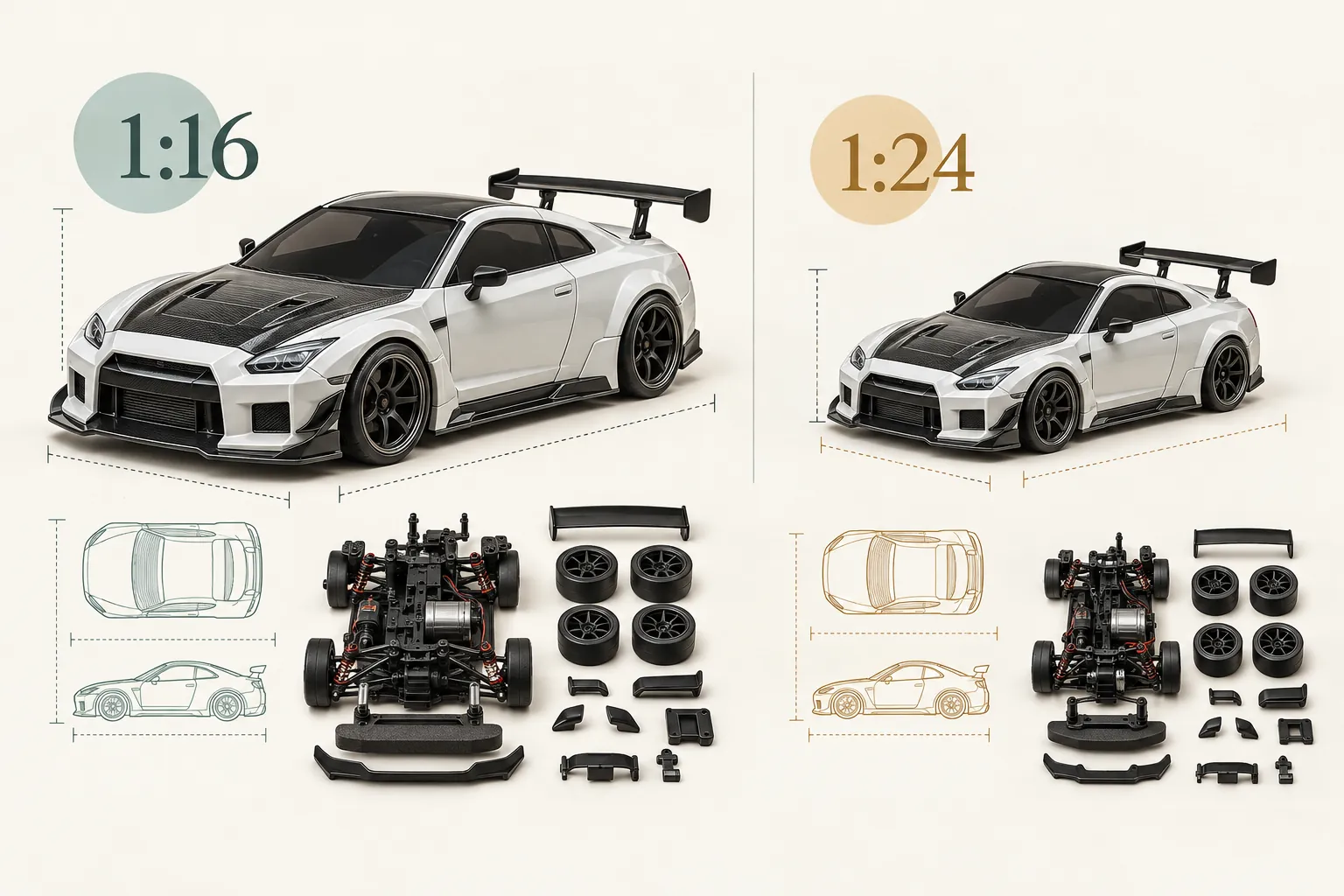 1:16 or 1:24 RC Drift Cars: Which to Buy Wholesale?