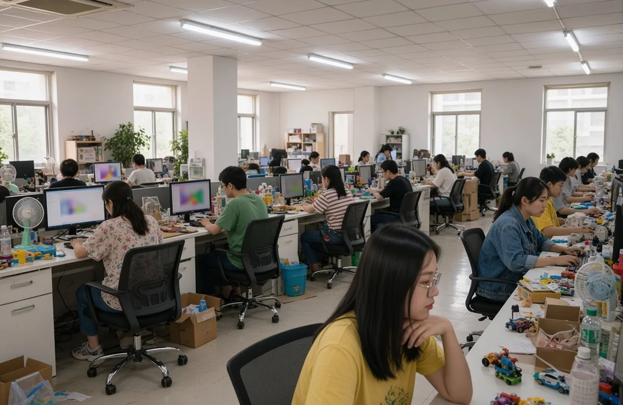 Our toy sourcing team at work