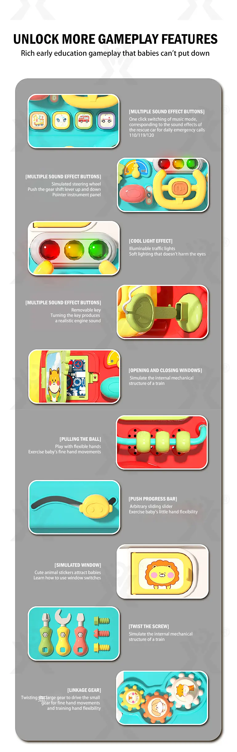 Baby Walkers,Steam Train Shape · TV10707 · detail image 4 of 8