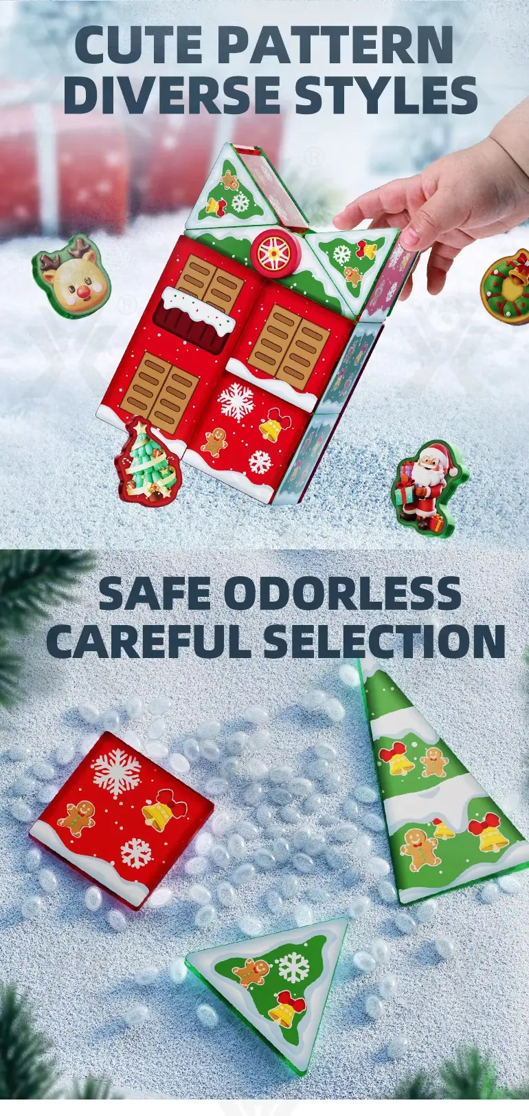 Christmas Magnetic Building Block Sets · TV10687 · detail image 2 of 4