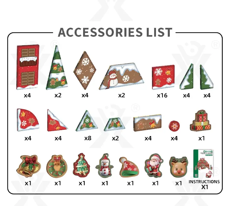 Christmas Magnetic Building Block Sets · TV10687 · detail image 3 of 4