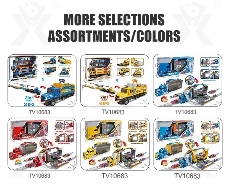 Construction Vehicle Toy Set, Includes a Toy Cars and a Modular Track Component · TV10683 · detail image 6 of 8