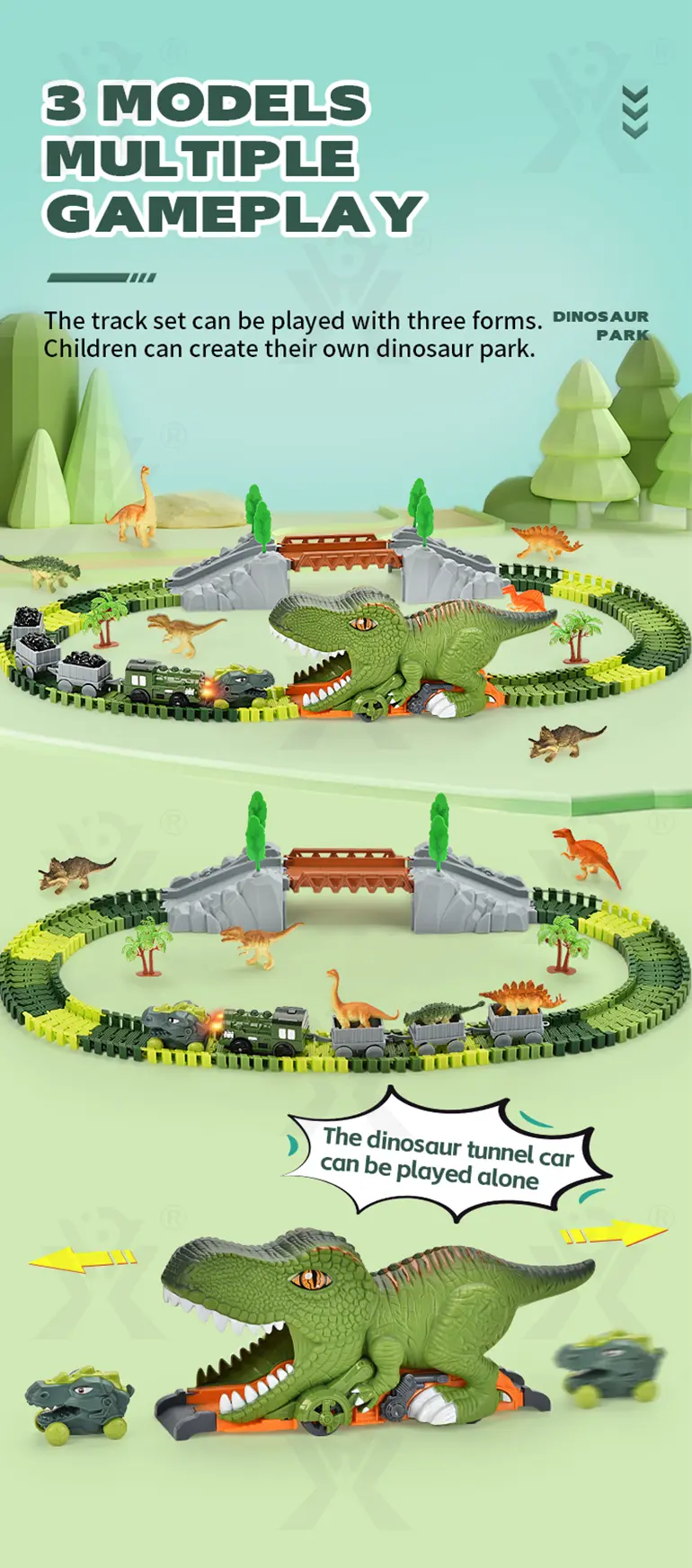 Dinosaur Themed Track Toy Sets · TV10702 · detail image 4 of 12