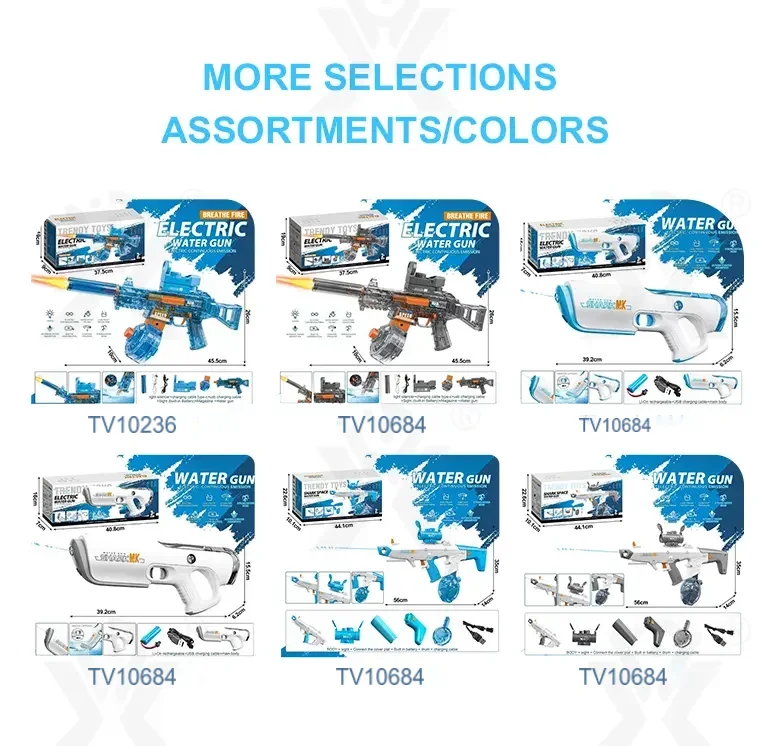 Water Guns, Bulk Kids Water Gun Toys for Sale, with Electric Automatic Continuous Shooting System · TV10684 · detail image 6 of 7