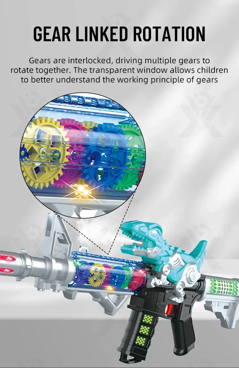 Dinosaur Electric Toy Guns with LED Lights, Sounds & Spray · TV10695 · detail image 4 of 7