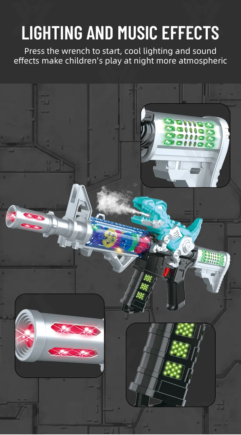Dinosaur Electric Toy Guns with LED Lights, Sounds & Spray · TV10695 · detail image 5 of 7