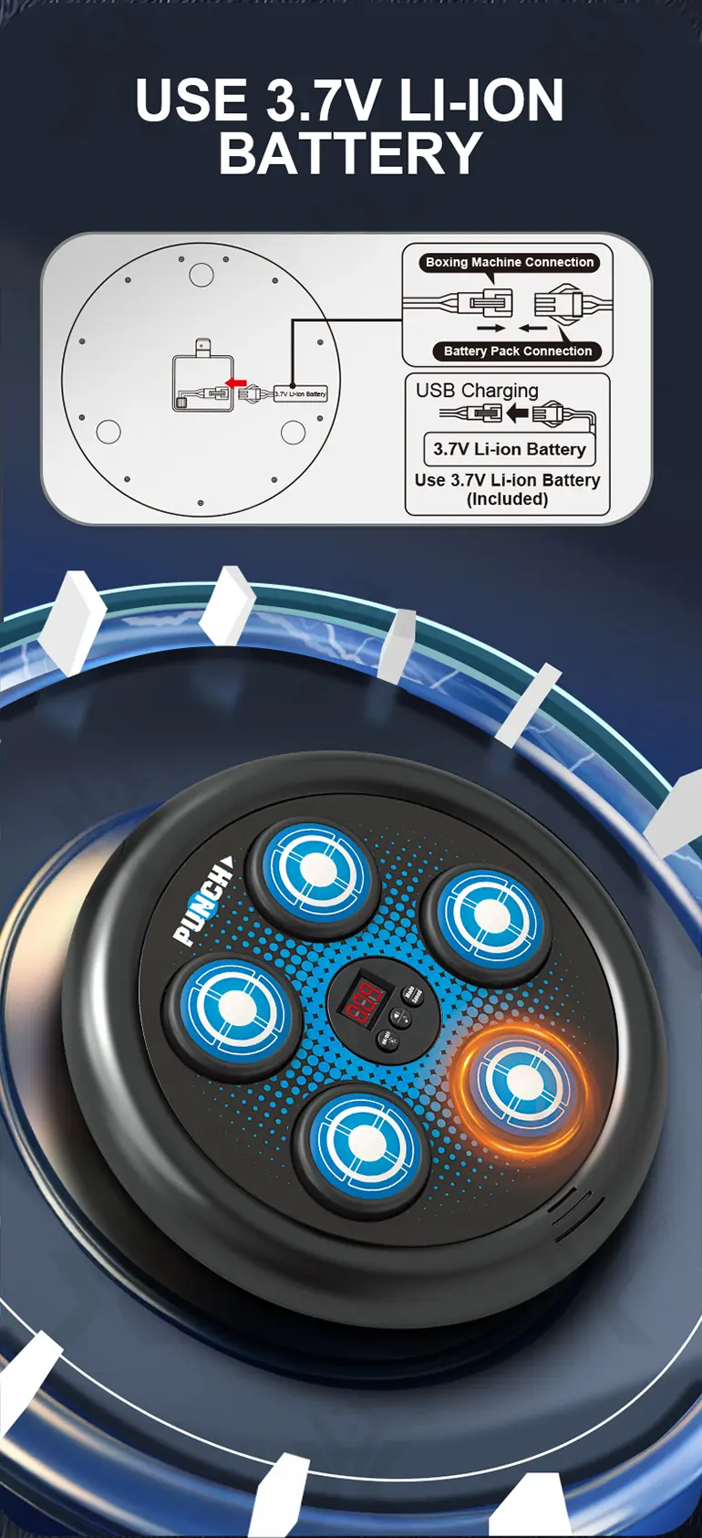 Electronic Boxing Board Toys, Boxing Toys for 8 Year Olds and Up · TV10671 · detail image 8 of 10