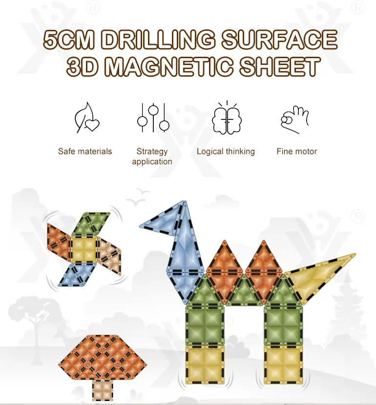 Magnetic Building Block Sets, Stimulate Children’s 3D Imagination · TV10701 · detail image 1 of 9
