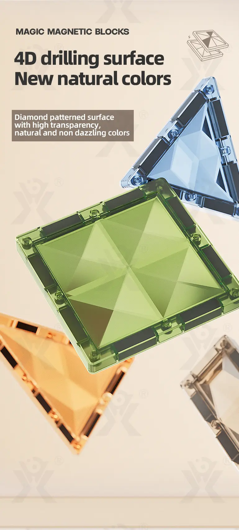 Magnetic Building Block Sets, Stimulate Children’s 3D Imagination · TV10701 · detail image 3 of 9