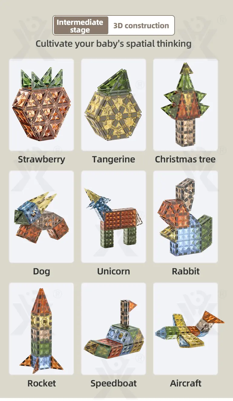 Magnetic Building Block Sets, Stimulate Children’s 3D Imagination · TV10701 · detail image 7 of 9