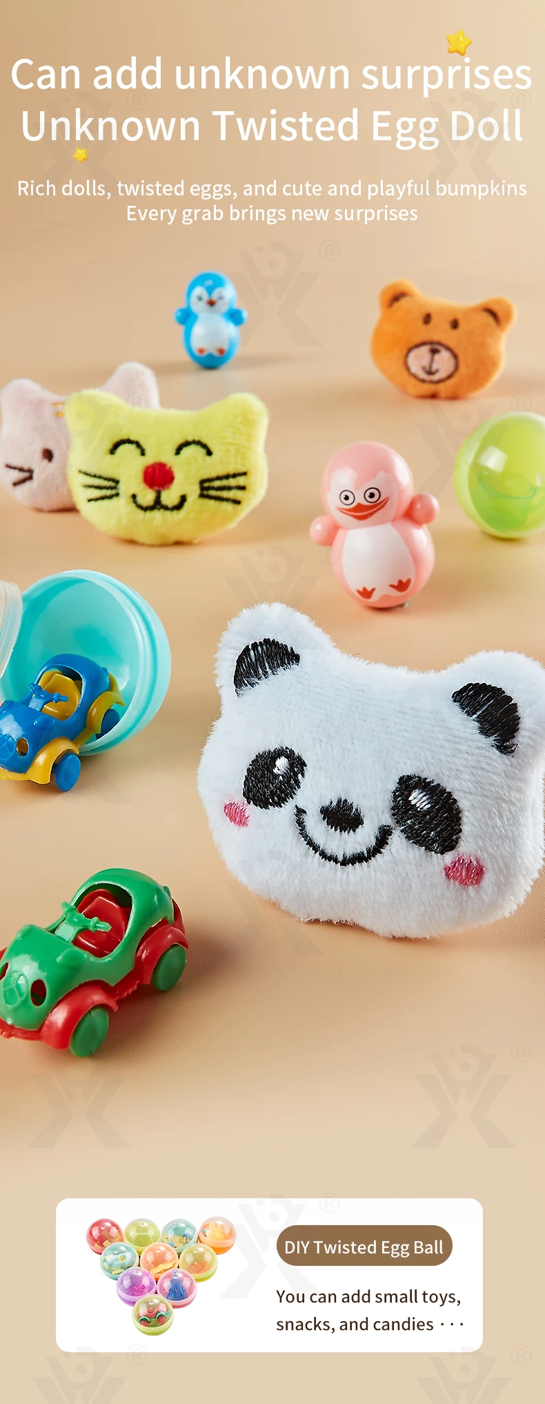 Astronaut-Themed Mini Claw Machine Toy with Plush Dolls, Sound & Light Effects, and Surprise Eggs · TV10698 · detail image 8 of 11