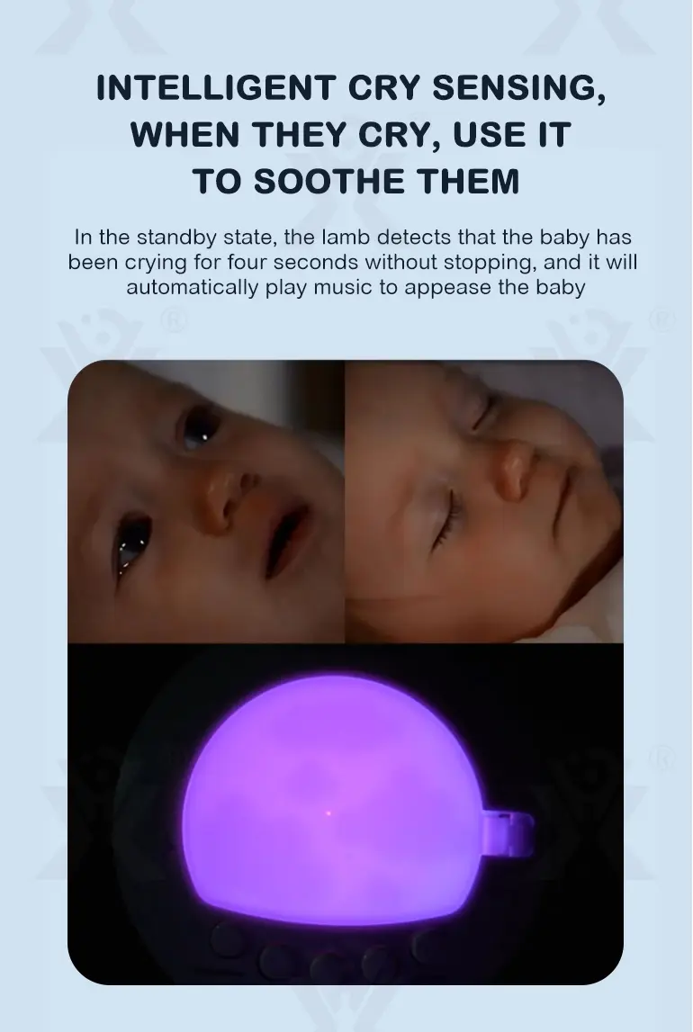 Multifunktionale Baby Beruhigungspuppen-Mit intelligentem Schreisensor, beruhigender Musik, um Ihr Baby zu trösten·TV10674·Detailbild 5 von 8