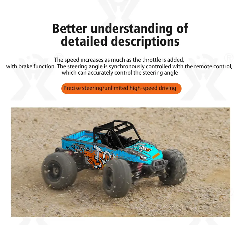 High-Speed RC Cars, 36km/h, 1:16 Simulation Car Body, Six Colors Available · TV10703 · detail image 3 of 12