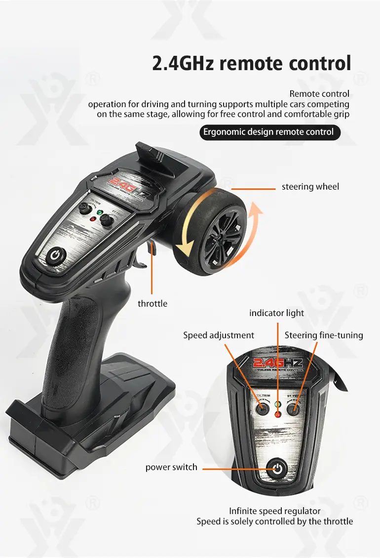 High-Speed RC Cars, 36km/h, 1:16 Simulation Car Body, Six Colors Available · TV10703 · detail image 9 of 12