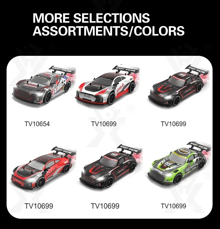 Remote Control Racing Car, 1:18 Scale Ducati Co-branded with LED Lights and Glow Tires · TV10699 · detail image 5 of 6