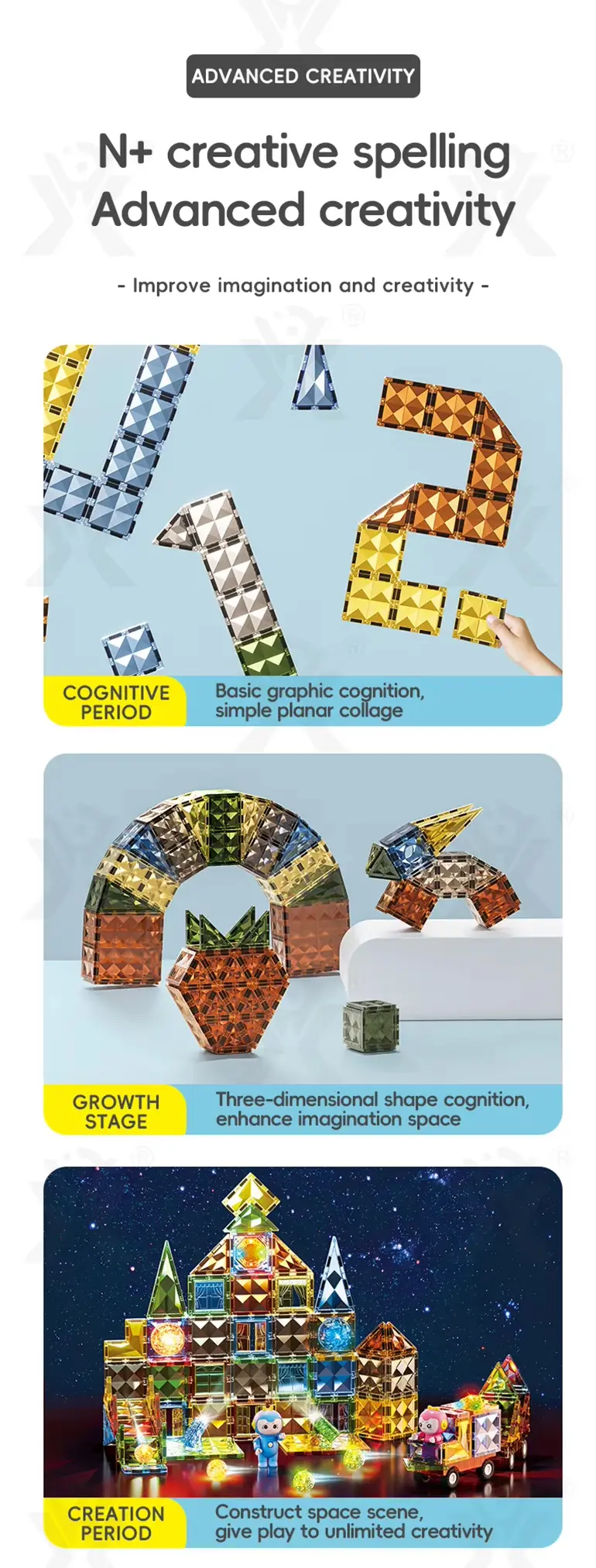 Shiny Magnetic Building Blocks · TV10670 · detail image 3 of 11