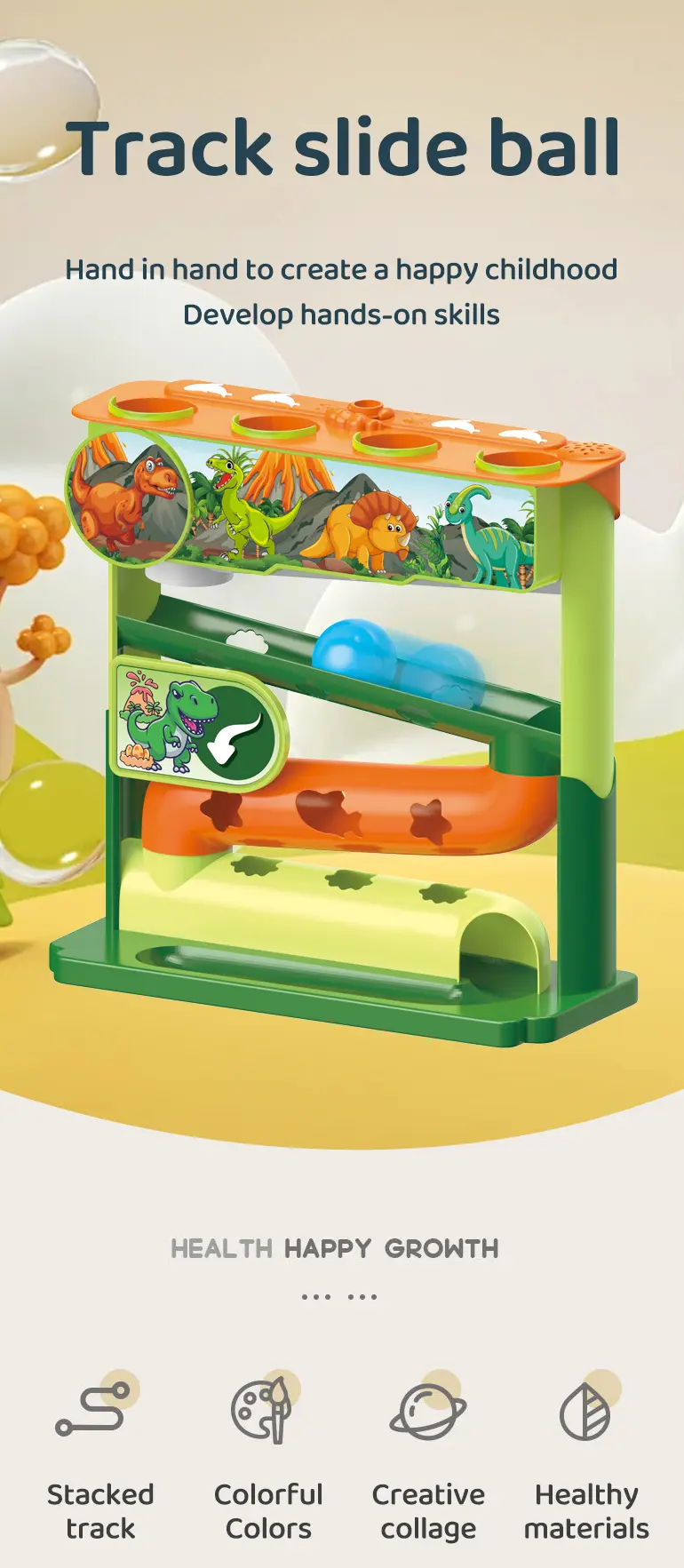 Dinosaurier-Spielzeug mit Spielsachen.·TV10678·Detailaufnahme 1 von 8