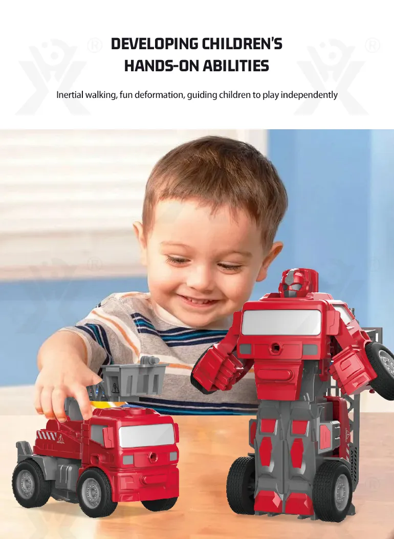 Transforming Construction Truck Toys, Bulk Friction Toy Car with Collision Auto-Transform · TV10690 · detail image 2 of 7