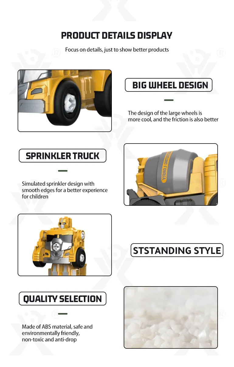 5-in-1 Transforming Construction Vehicle Robot Toy Set for Kids · TV10689 · detail image 6 of 8