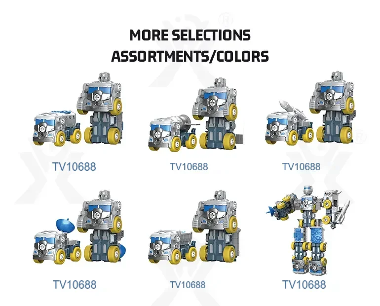 5-in-1 Transforming Construction Robot Toy Set for Kids · TV10688 · detail image 7 of 8