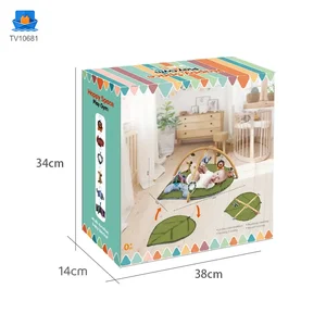 Baby Play Mat Gyms, “Forest Leaf” Shape, with Wooden Stand · TV10681 · product photo 7 of 7