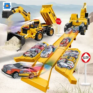 Construction Vehicle Toy Set, Includes a Toy Cars and a Modular Track Component · TV10683 · product photo 3 of 8