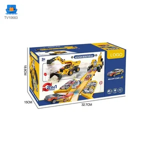 Construction Vehicle Toy Set, Includes a Toy Cars and a Modular Track Component · TV10683 · product photo 8 of 8