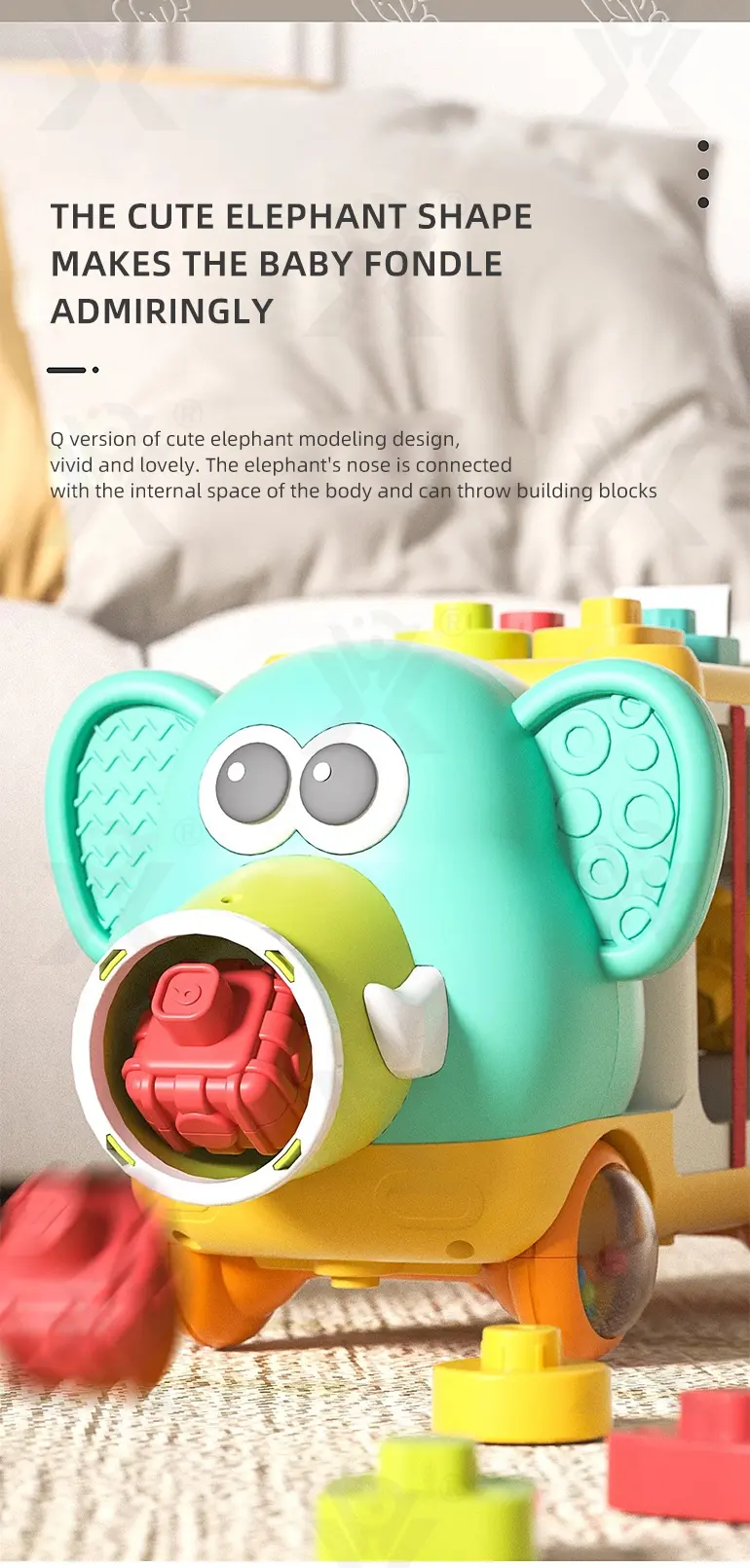 Educational Toys, Elephant Stacking Toys, Interesting Building Blocks · TV10708 · detail image 3 of 13