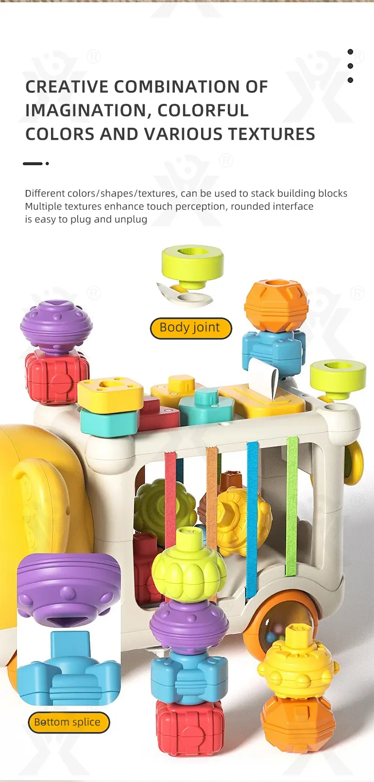Educational Toys, Elephant Stacking Toys, Interesting Building Blocks · TV10708 · detail image 6 of 13