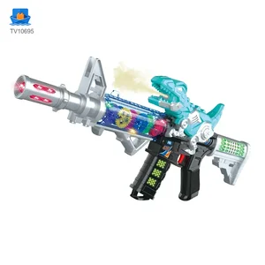 Dinosaur Electric Toy Guns with LED Lights, Sounds & Spray