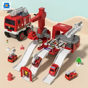 Fire Truck Toy Sets, With Deformable Track, Support OEM/ODM · TV10669 · product photo 2 of 6