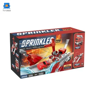 Fire Truck Toy Sets, With Deformable Track, Support OEM/ODM · TV10669 · product photo 5 of 6