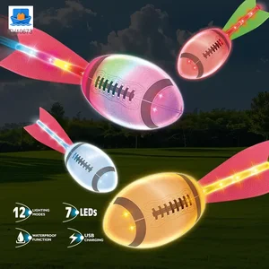 Light Up American Football Toys, with Rainbow Light Trails, Perfect for Night Games · TV10673 · product photo 2 of 6