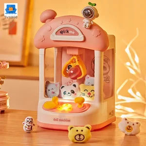 Astronaut-Themed Mini Claw Machine Toy with Plush Dolls, Sound & Light Effects, and Surprise Eggs · TV10698 · product photo 2 of 8