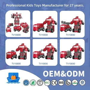 Transforming Construction Truck Toys, Bulk Friction Toy Car with Collision Auto-Transform · TV10690 · product photo 6 of 6
