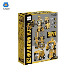 5-in-1 Transforming Construction Vehicle Robot Toy Set for Kids · TV10689 · product photo 5 of 6