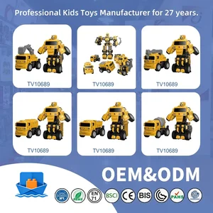 5-in-1 Transforming Construction Vehicle Robot Toy Set for Kids · TV10689 · product photo 6 of 6