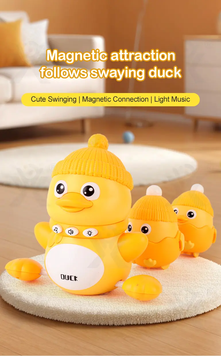 Magnetic Crawling Duck Toy for Babies-Music, Light & Interactive Play · TV10665 · detail image 1 of 9