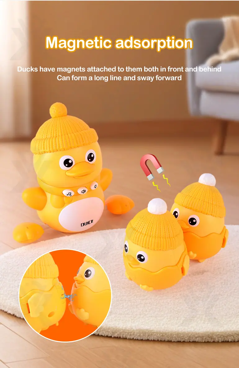 Magnetic Crawling Duck Toy for Babies-Music, Light & Interactive Play · TV10665 · detail image 3 of 9
