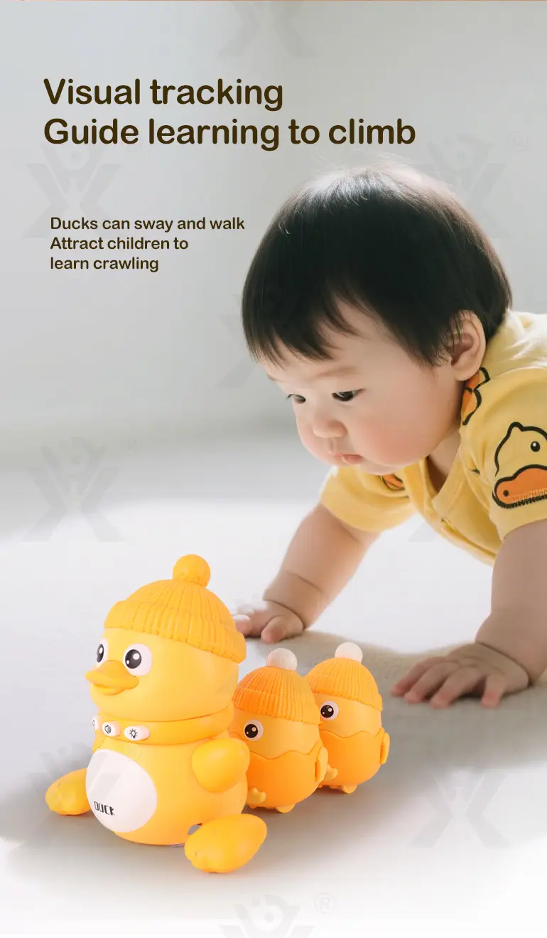Magnetic Crawling Duck Toy for Babies-Music, Light & Interactive Play · TV10665 · detail image 4 of 9