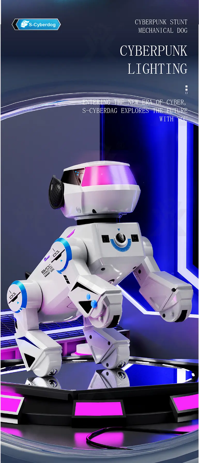 Smart Toy Robot Dogs with Remote Control, Dance & Light Show · TV10664 · detail image 4 of 15