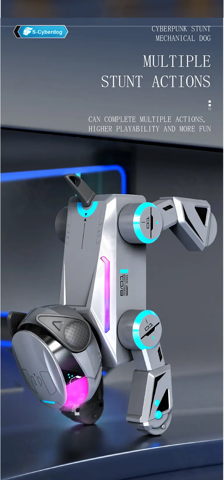 Smart Toy Robot Dogs with Remote Control, Dance & Light Show · TV10664 · detail image 6 of 15