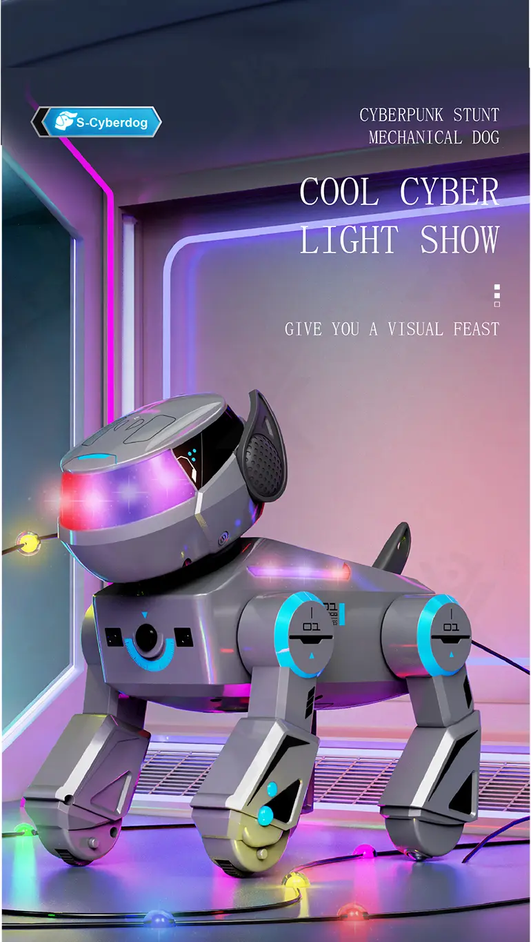 Smart Toy Robot Dogs with Remote Control, Dance & Light Show · TV10664 · detail image 7 of 15