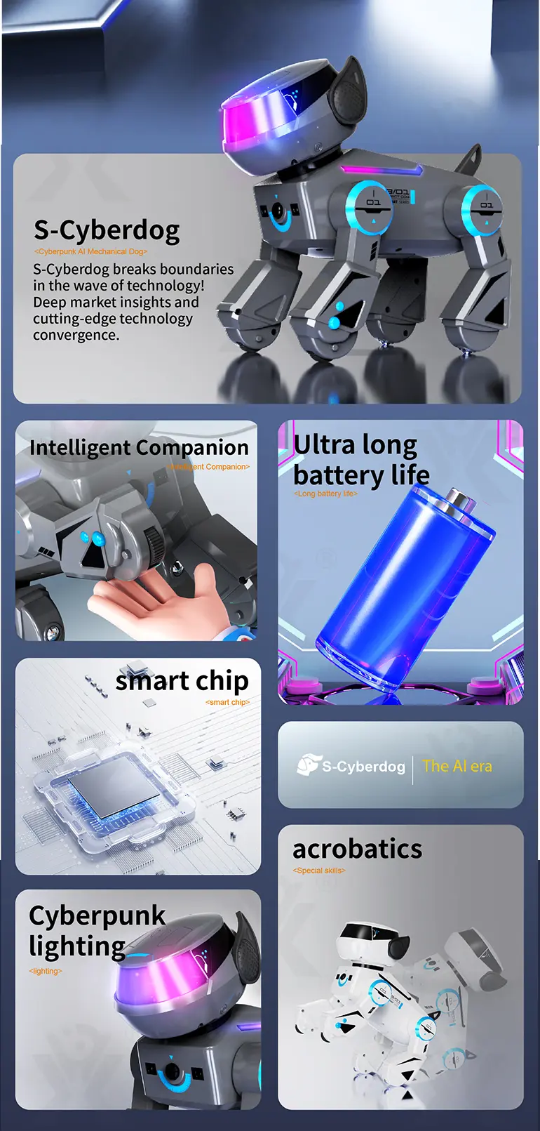 Smart Toy Robot Dogs with Remote Control, Dance & Light Show · TV10664 · detail image 12 of 15