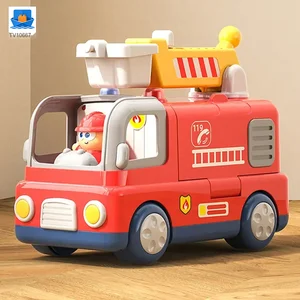 Interactive Firefighter Truck Toy with Rotating Ladder, Sound & Light Effects · TV10667 · product photo 4 of 7