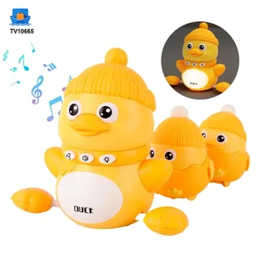 Magnetische Krabbelente Spielzeug für Babys-Musik, Licht & interaktives Spiel