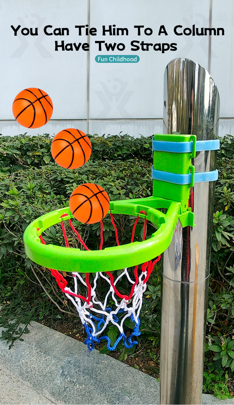2-in-1 Kids’ Bath Basketball Hoop Toy with Suction Cups & Straps · TV10647 · detail image 4 of 9