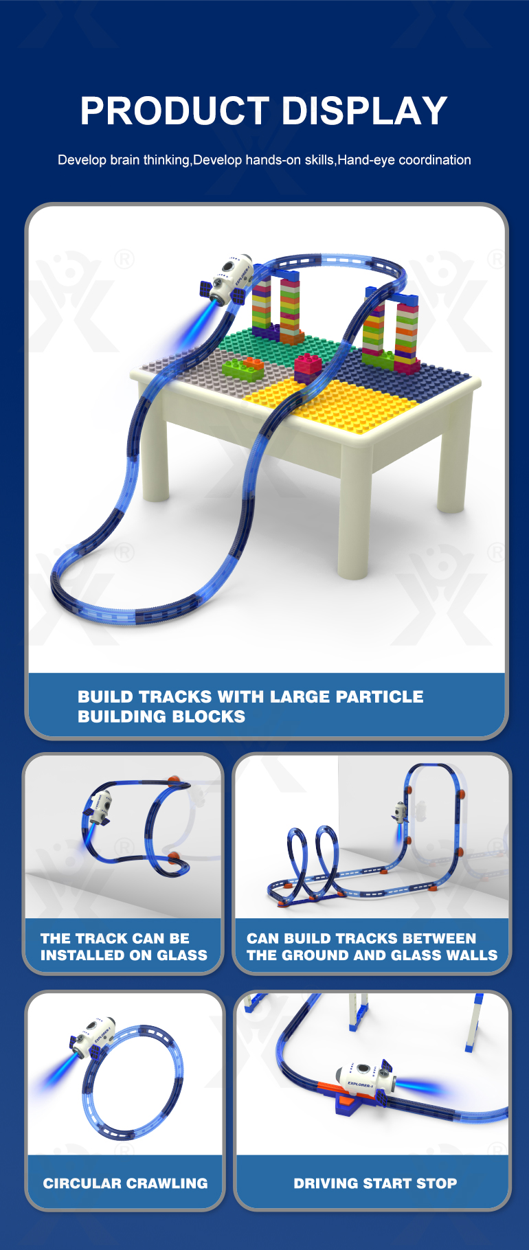 Spaceship Track Building Block · TV10657 · detail image 2 of 5