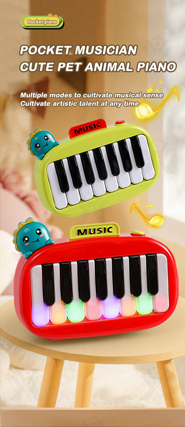 Pocket Electric Piano Toy · TV10656 · detail image 1 of 11