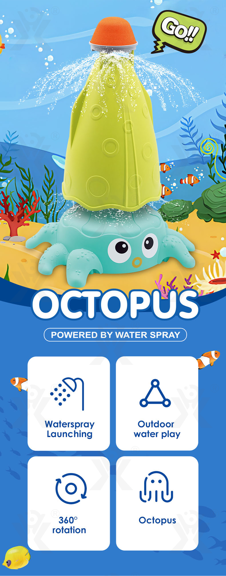 Octopus Sprinkler Toys · TV10661 · detail image 1 of 11